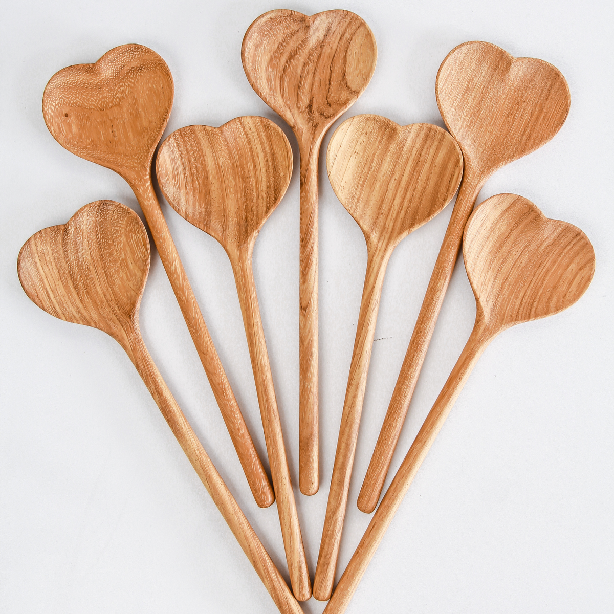 Large Wooden Heart Shaped Spoons