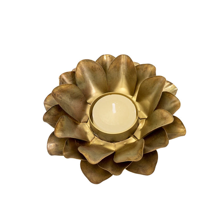 Rustic Lily Tea Light Holder