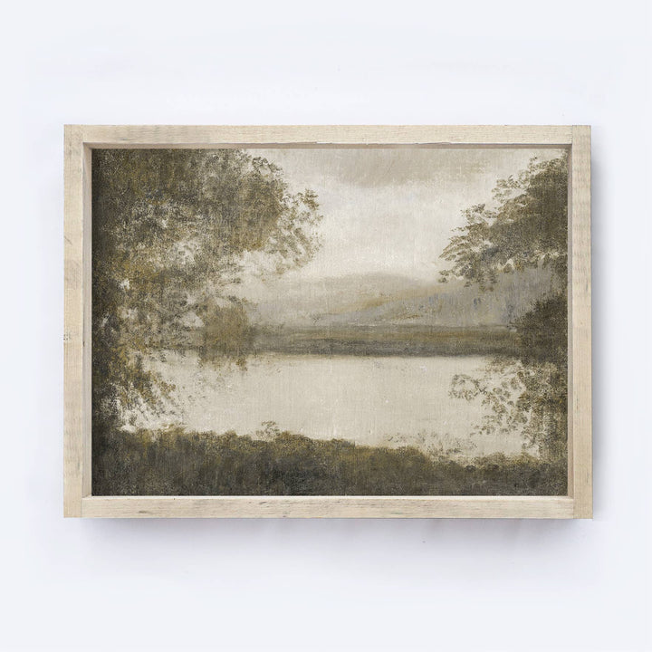 Vintage Landscape Wood Sign Wall Art
