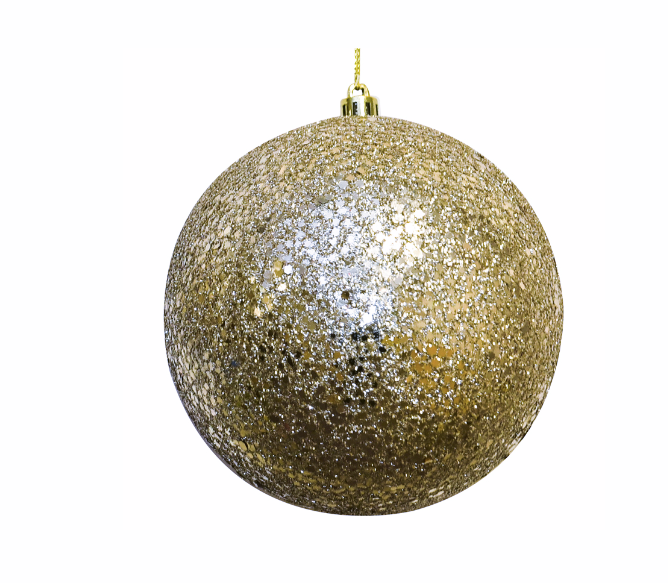 Festive Glitter Ornament, 5in