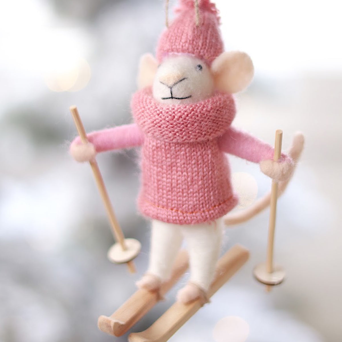 Powder Penny Mouse Ornament
