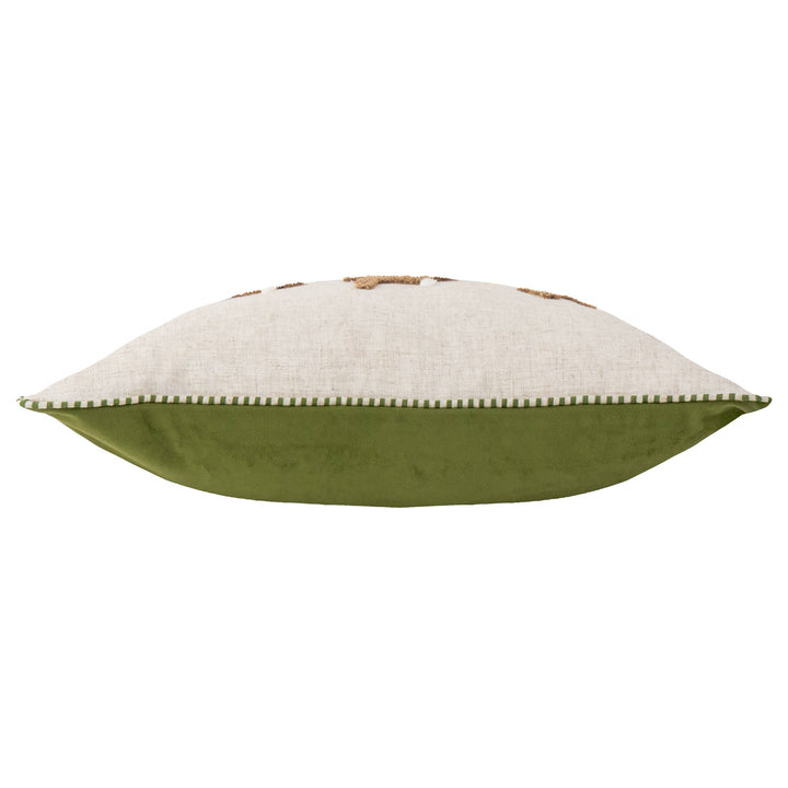 Ramble Hares Tufted Cushion, Sage