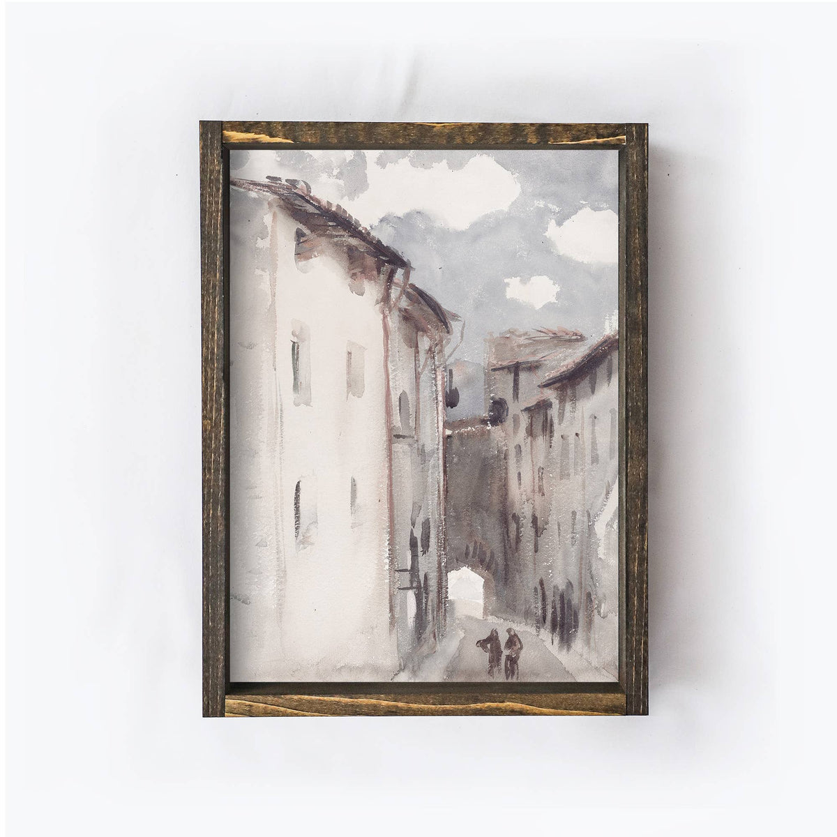 Vintage European Town Print