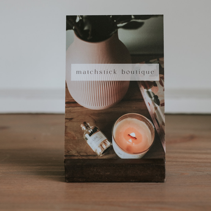 Black Heart Safety Match Apothecary Jar