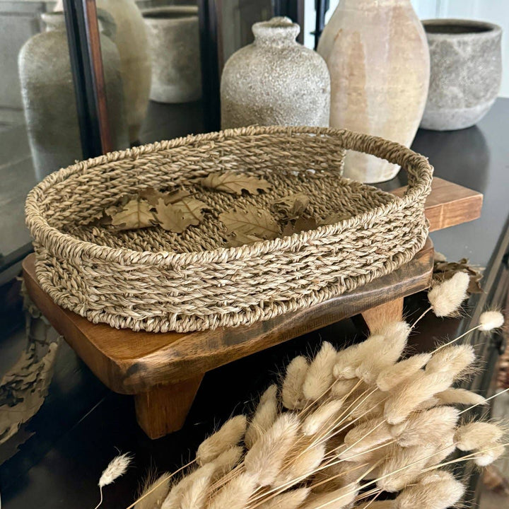 Mia Large Oval Seagrass Tray
