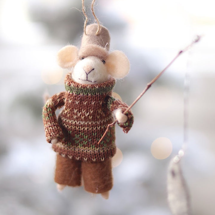 Fisherman Frank Mouse Ornament