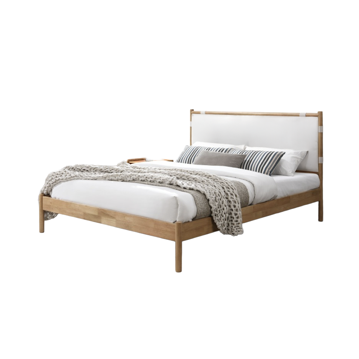 Laval Queen Bed, Buff