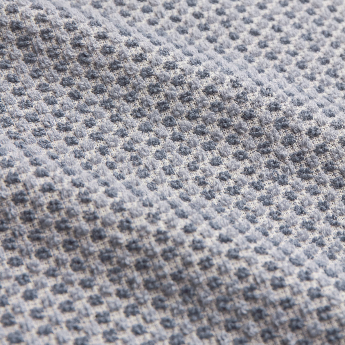 Hebden Textured Waffle Towels, Denim Blue