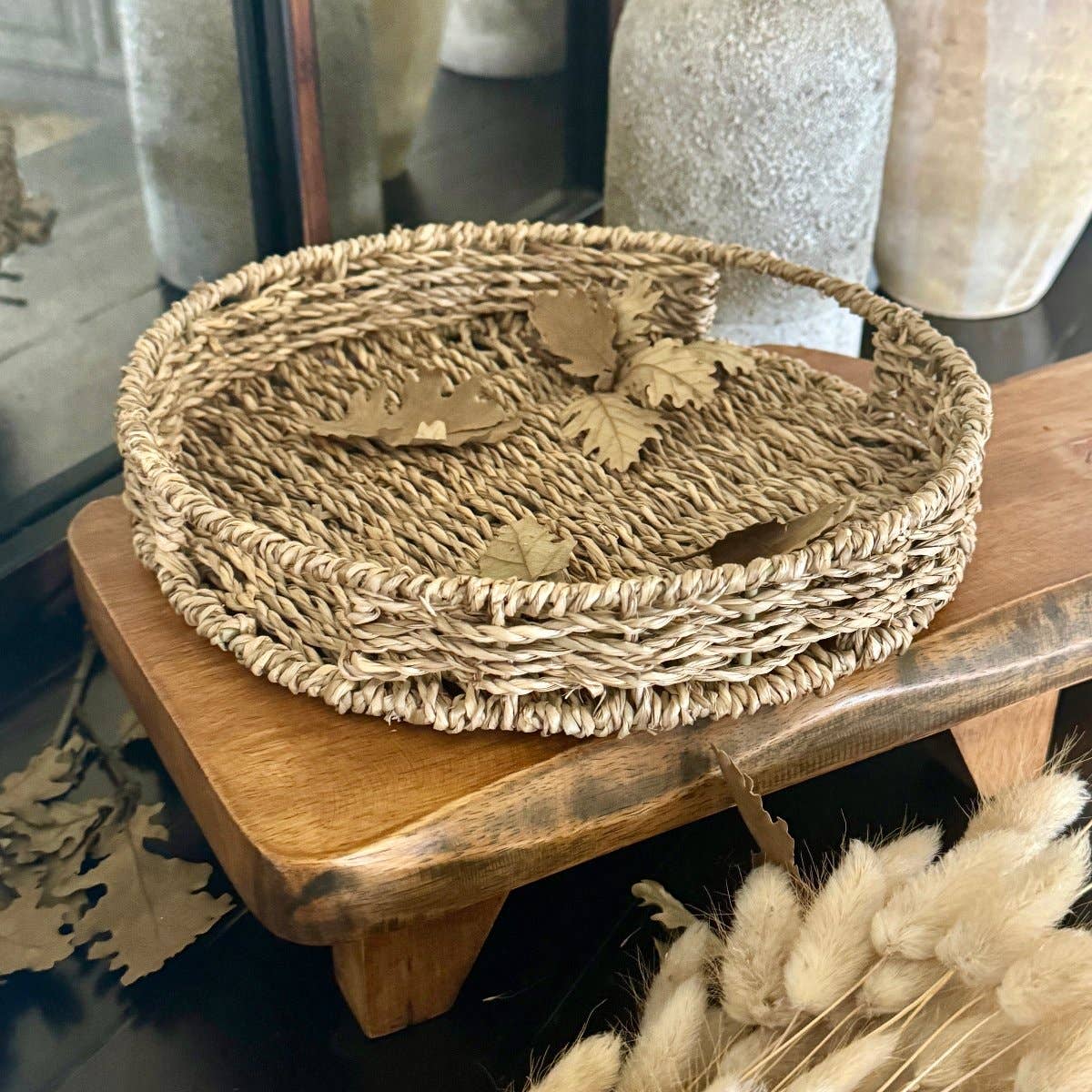 Andy Round Seagrass Tray