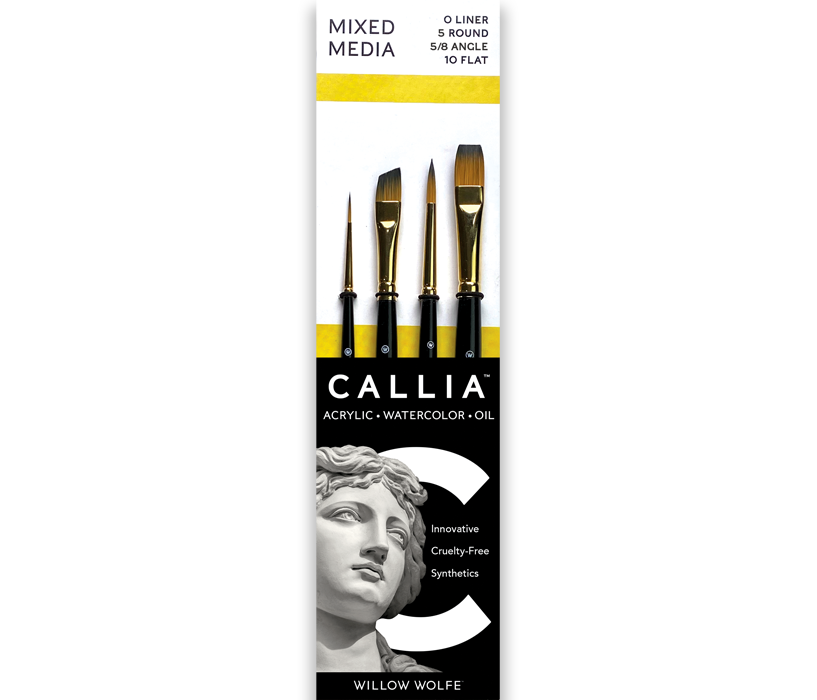 Mixed Media Brush Set, Starter Yellow