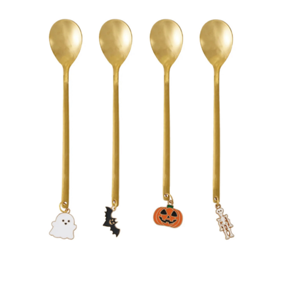 Stainless Steel Spoon W Halloween Charm