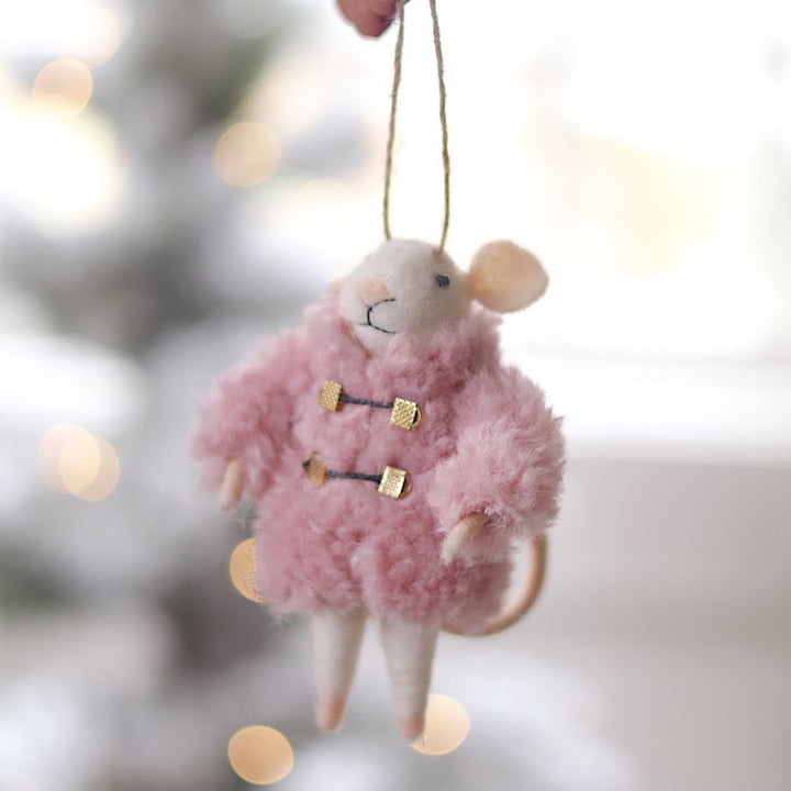 Cozy Clementine Mouse Ornament