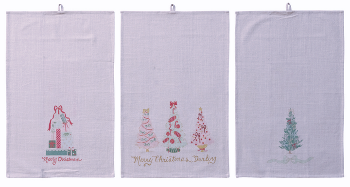 Bows & Boughs Holiday Tea Towel