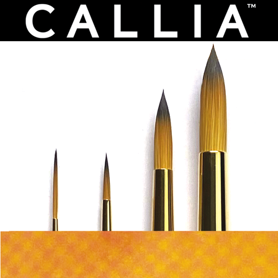 Callia Round Shapes Brush Set, Synthetic Sable, Set 200