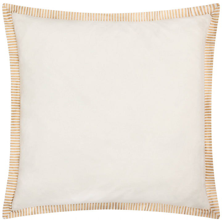 Winter Ski Lodges Embroidered Cushion, White
