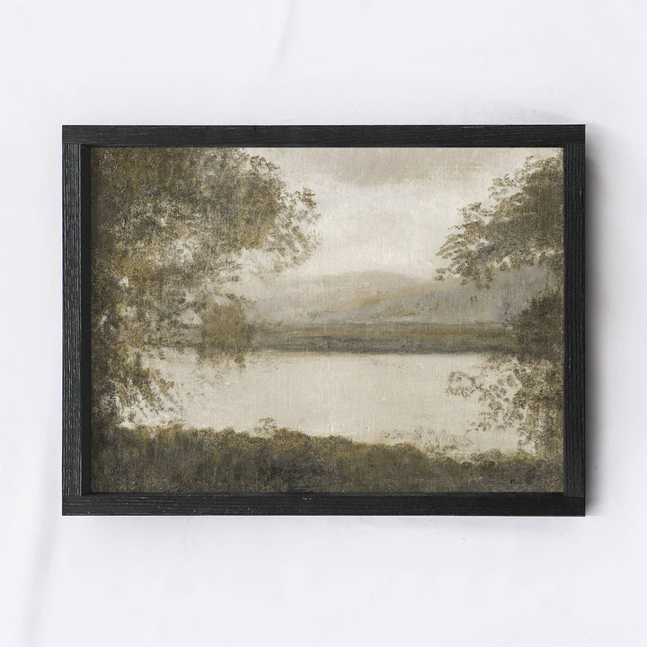 Vintage Landscape Wood Sign Wall Art