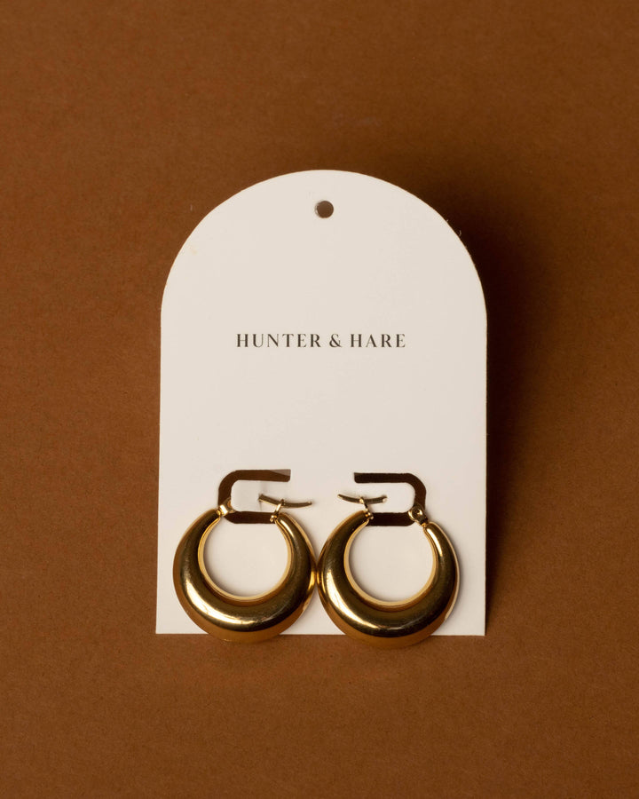 Hunter & Hare Roxanne Gold Hoop Earrings