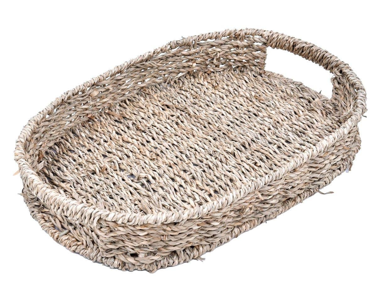 Mia Large Oval Seagrass Tray