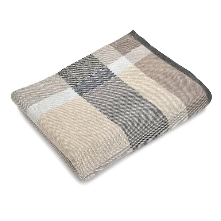 Rory Plaid Throw, Beige