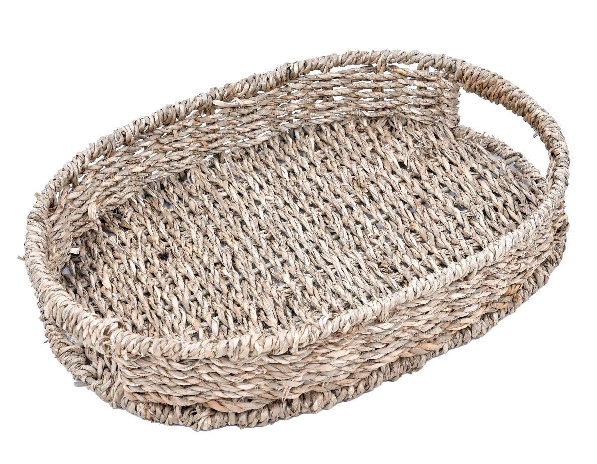 Mia Medium Oval Seagrass Tray
