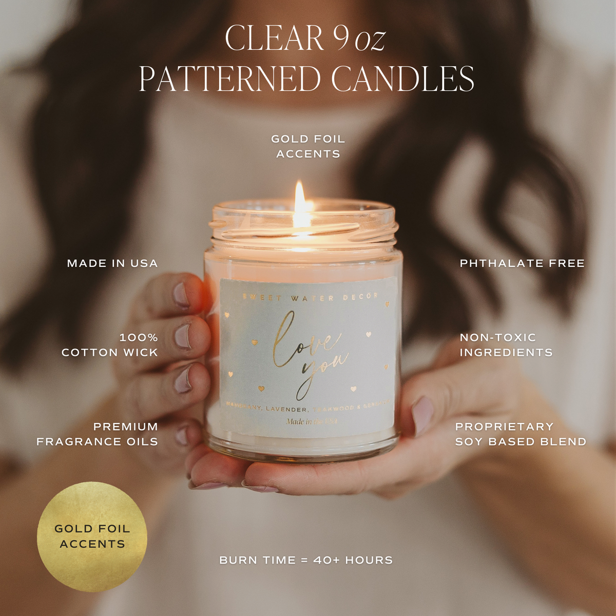 Love You Candle, 9 oz