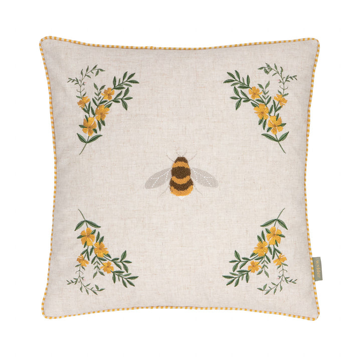 Ramble Bee Tufted Cushion, Natural