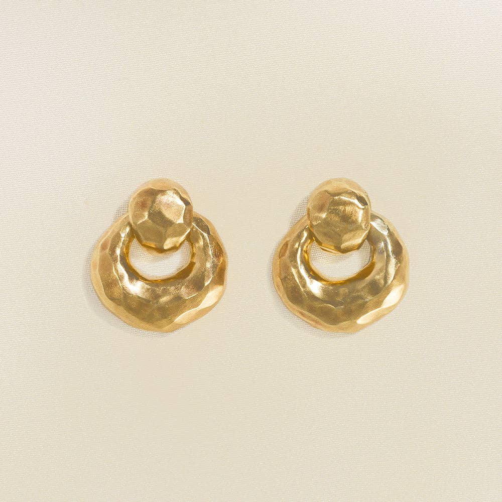 Agapee Kalista Sculptural Doorknocker Earrings