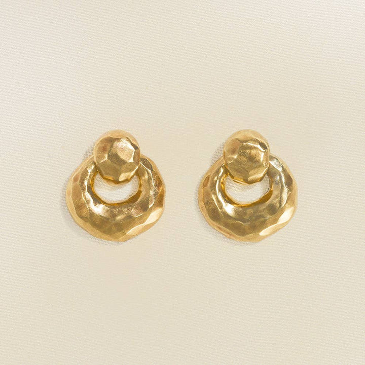 Agapee Kalista Sculptural Doorknocker Earrings