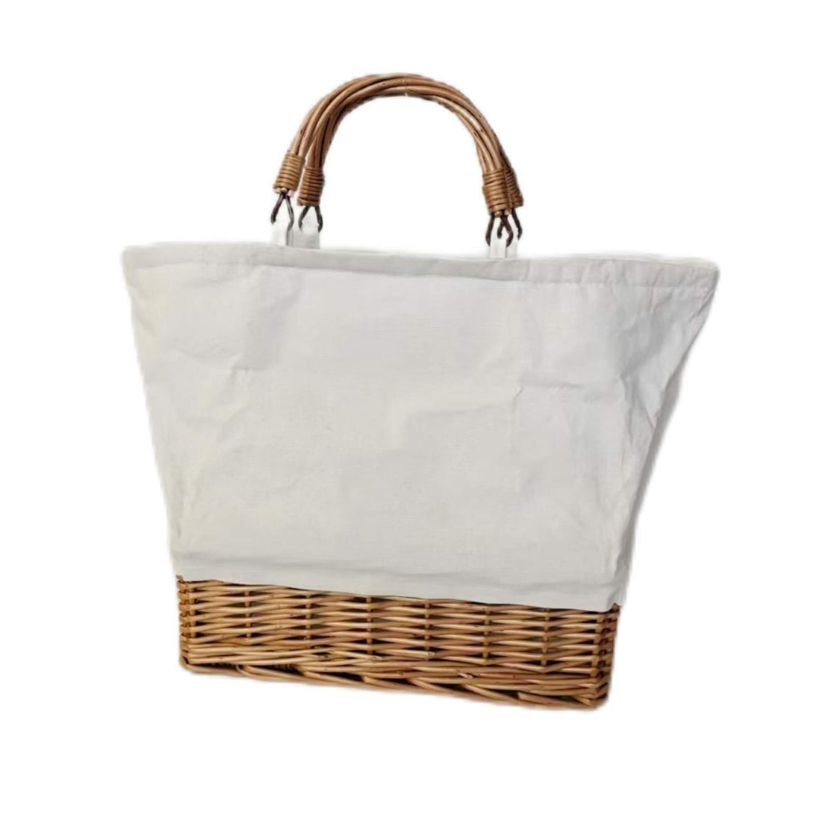 Willow and Fabric Cooler Lunch Bag
