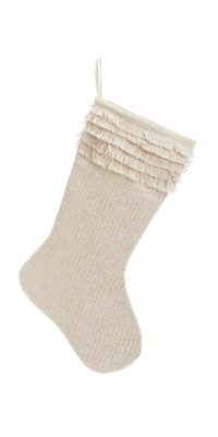 Silver Fringe Stocking