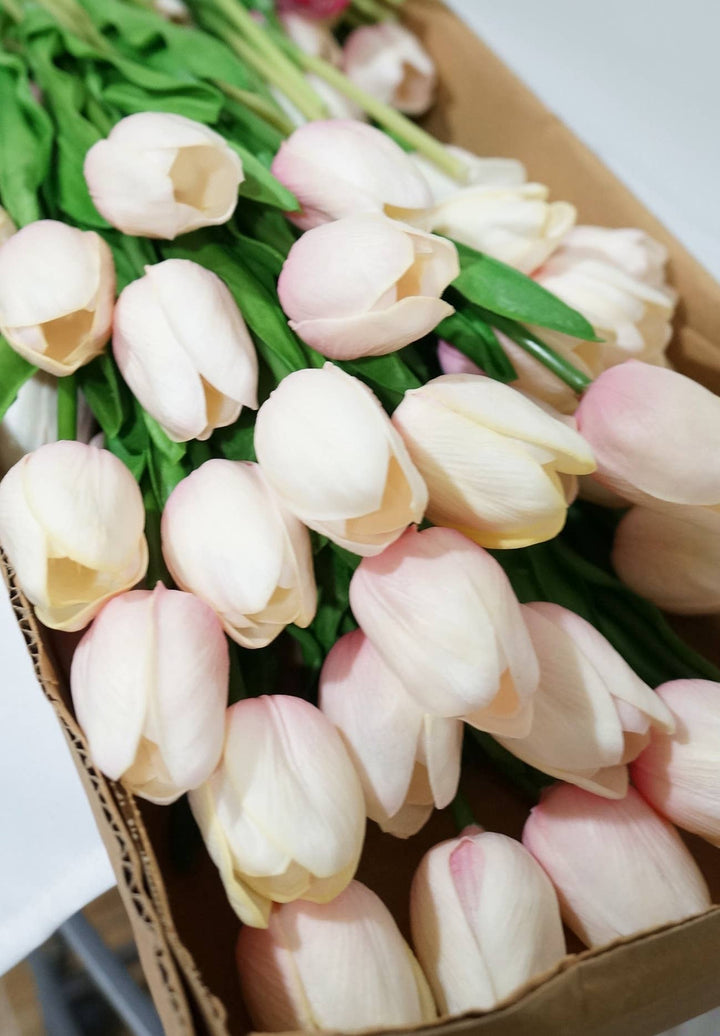Blush Real Touch Tulips