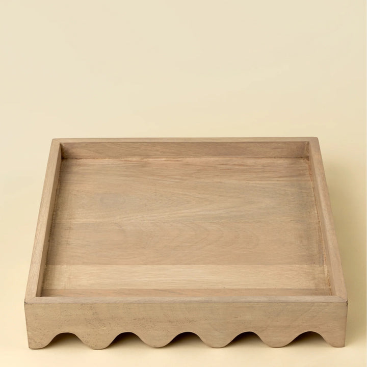 Scalloped Edge Tray - Square