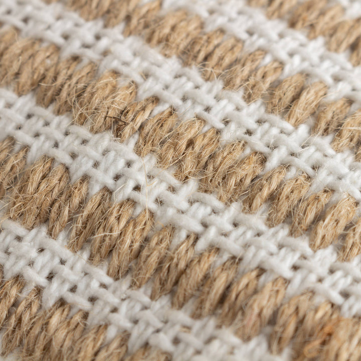 Organik Stripe Cushion, Natural