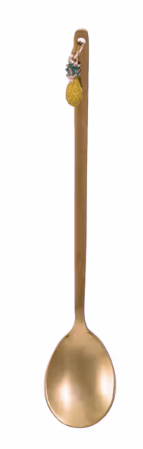 Gold Spoon with Fruit Charm