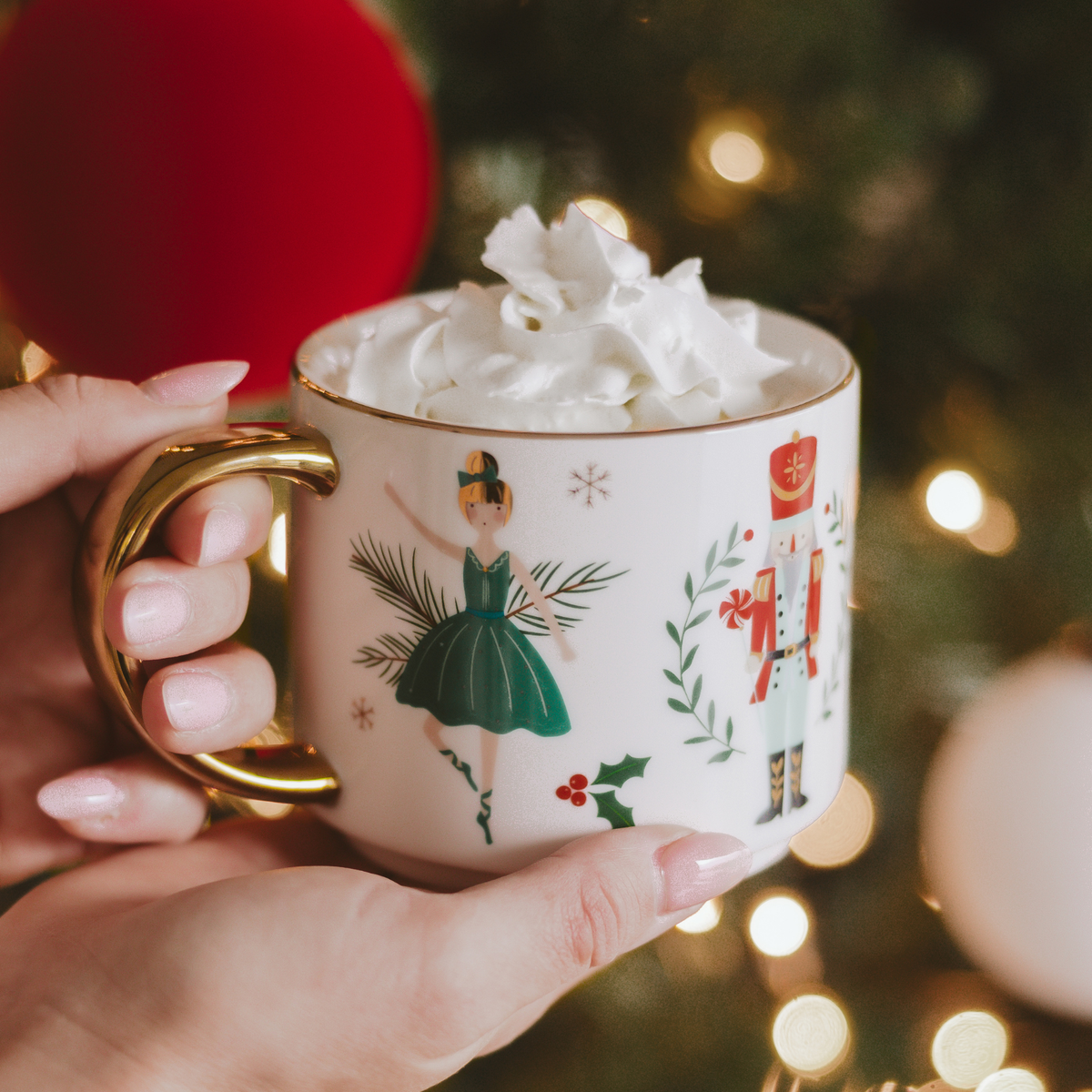 Nutcracker Coffee Mug, 14oz Christmas Decor