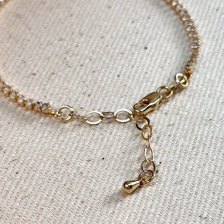 Annalise Marquise Tennis Bracelet, 18K Gold