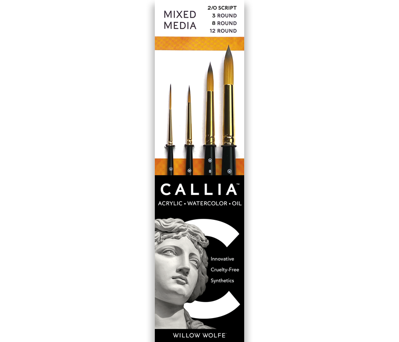 Callia Round Shapes Brush Set, Synthetic Sable, Set 200