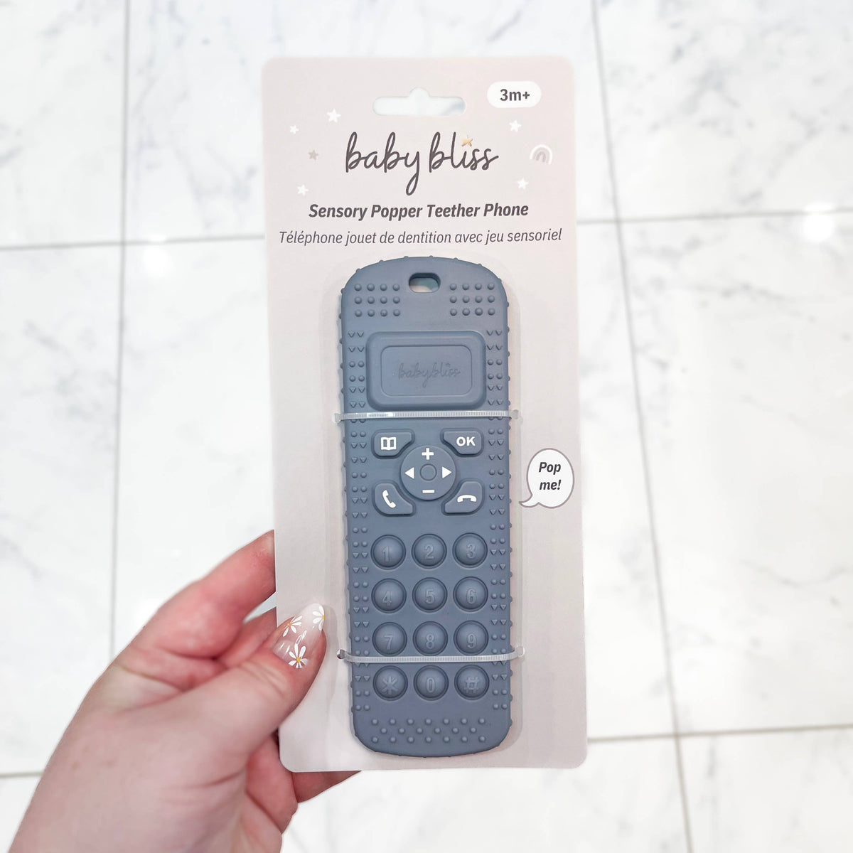Sensory Popper Teether Phone - Midnight