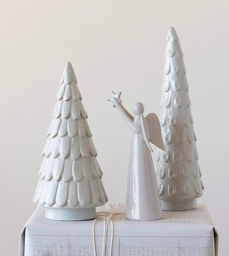 Stoneware Trees with Reactive Glaze