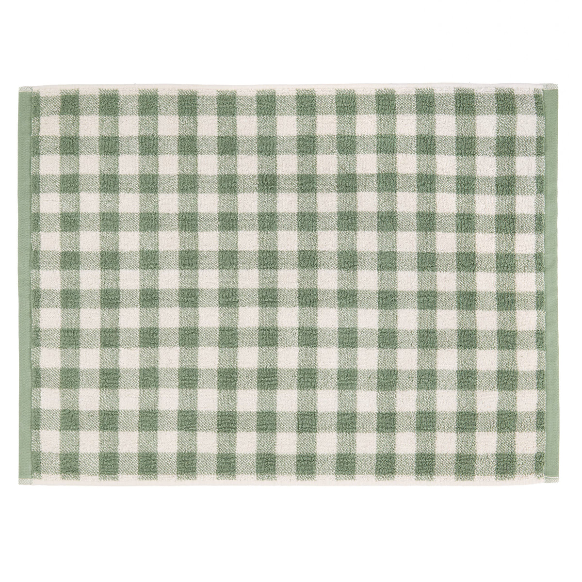 Barton Gingham Check Bath Mat, Forest