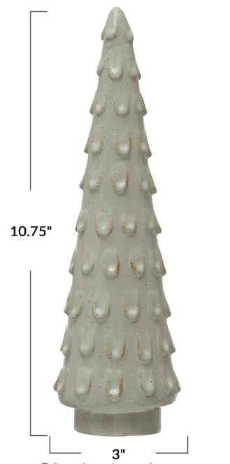 Stoneware Trees with Reactive Glaze