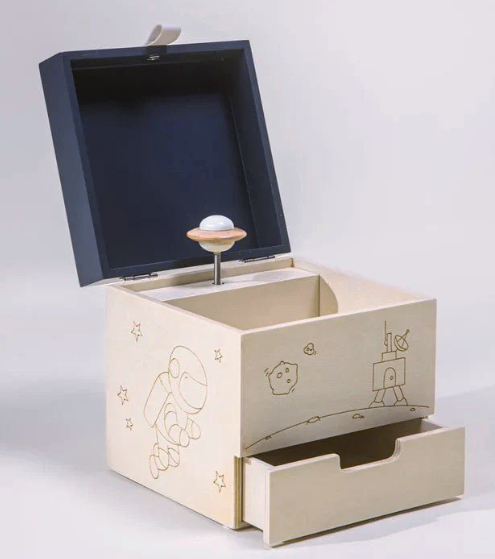 Wooden Musical Souvenir Box by Coco Village