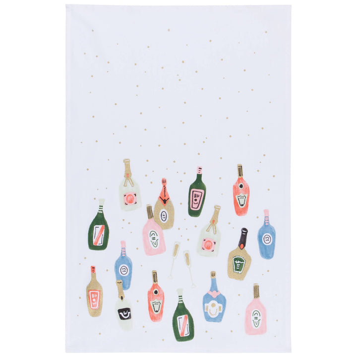 Cheers Woven Cotton Dishtowel