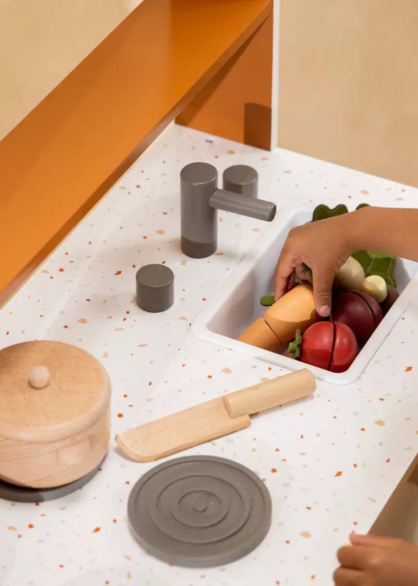 Wooden Vegetables Playset