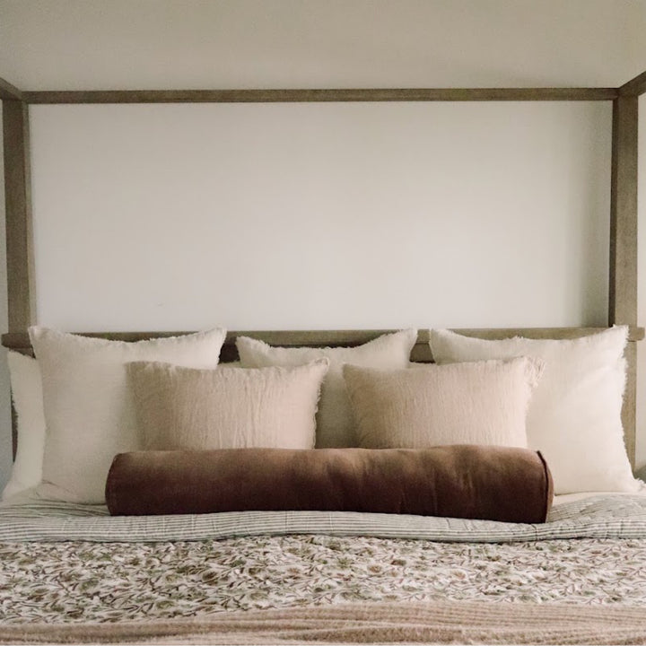 Vera Velvet Bolster - Long - Clove