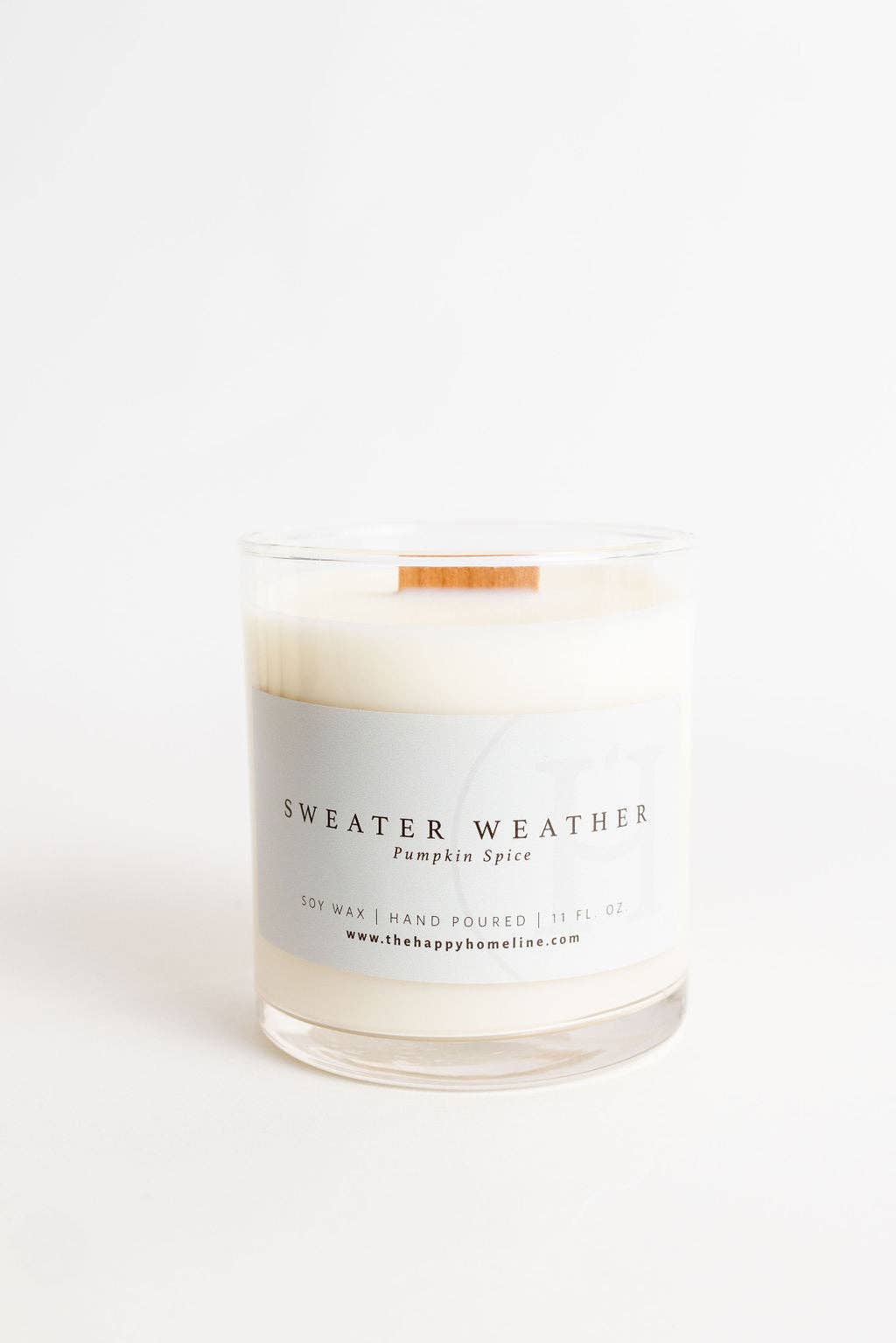 Sweater Weather Wood Wick Candle, 11 oz