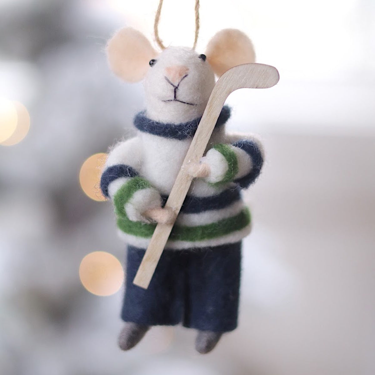 Hockey Hal Mouse Ornament