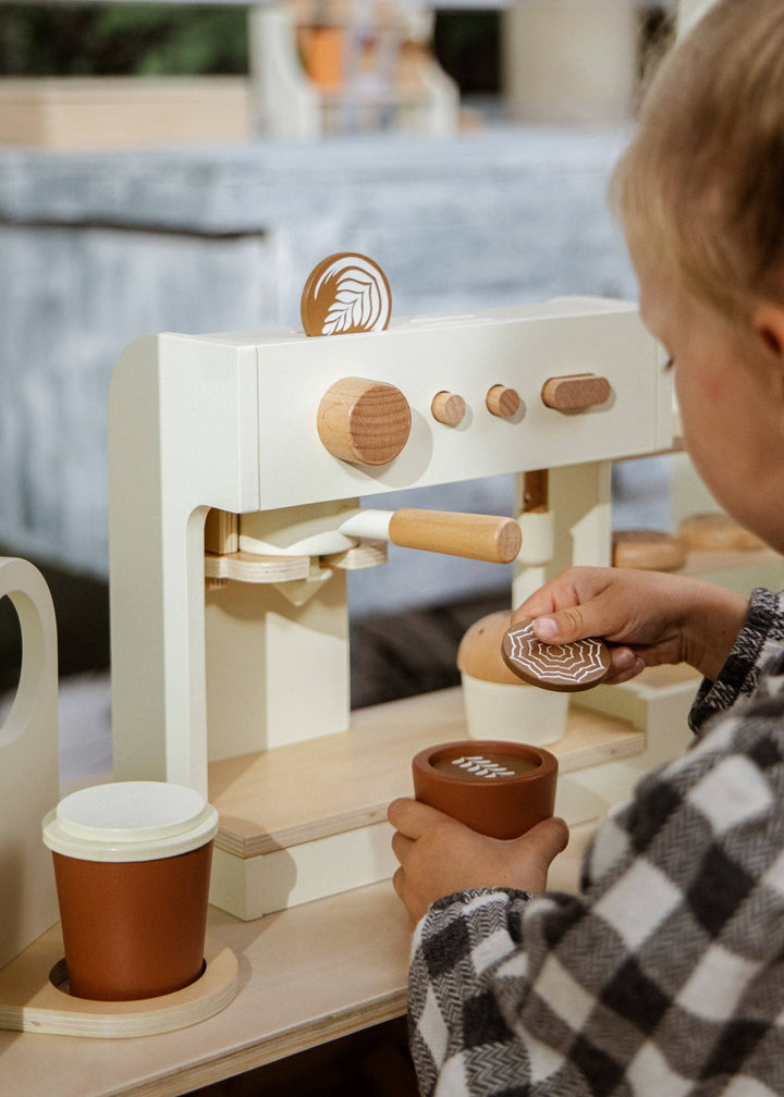 Wooden Coffee Shop Playset