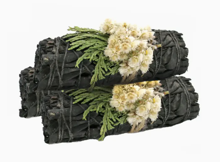 Midnight Bloom White Sage Smudge Stick, 4 in.