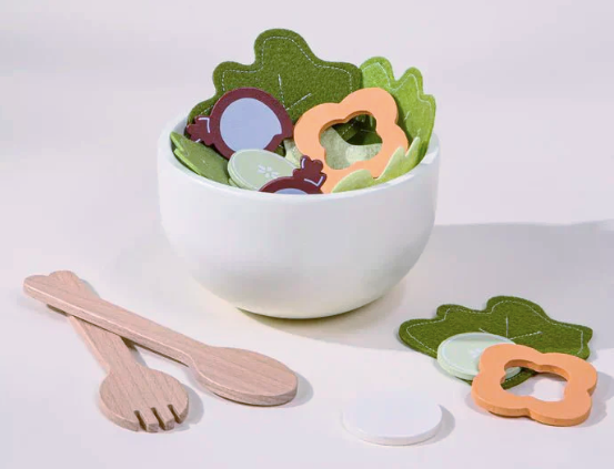 Wooden Salad Playset by Coco Village